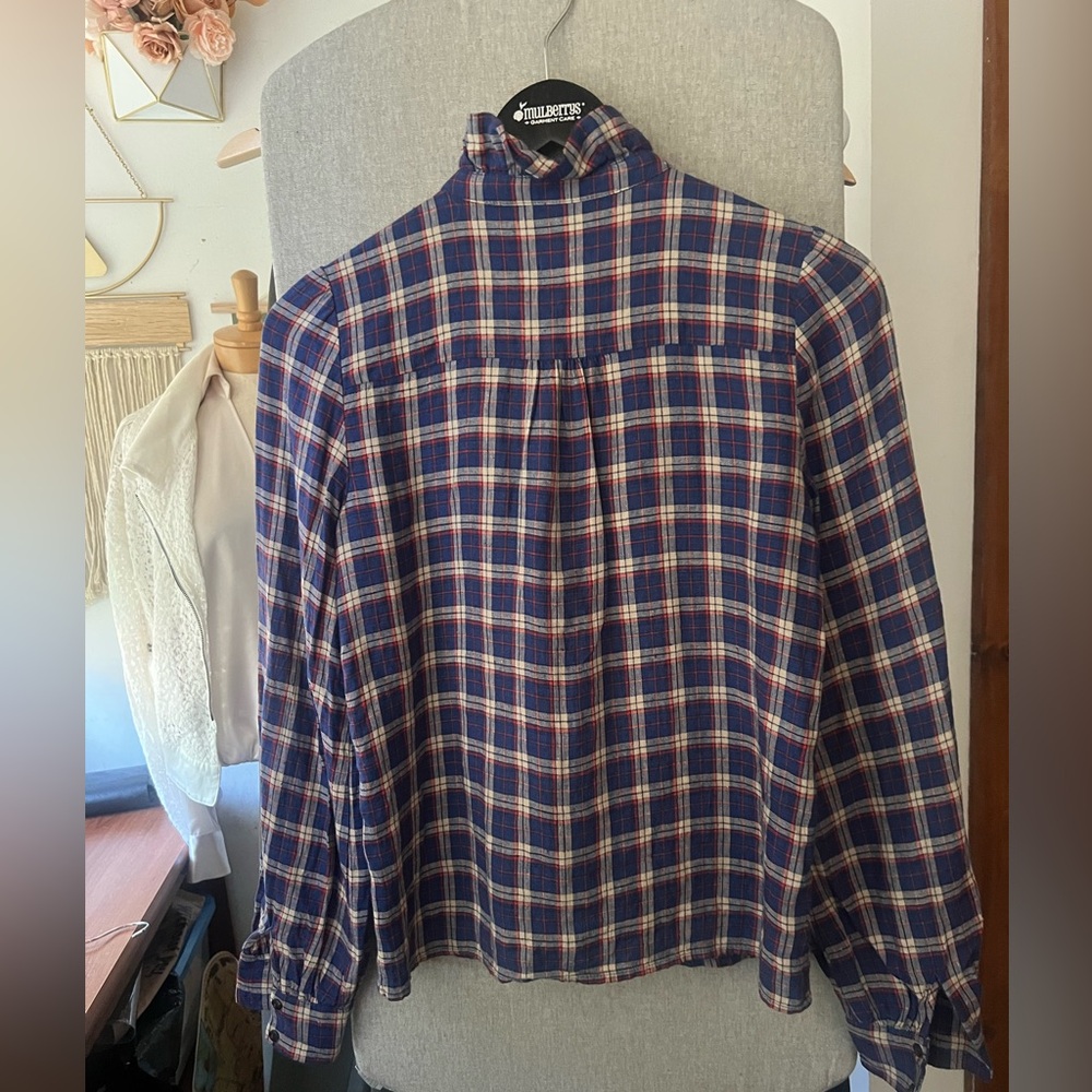 Sezane Chlo Linen Shirt Sz36/4 ***needs to be dry cleaned*** - Picture 3 of 12